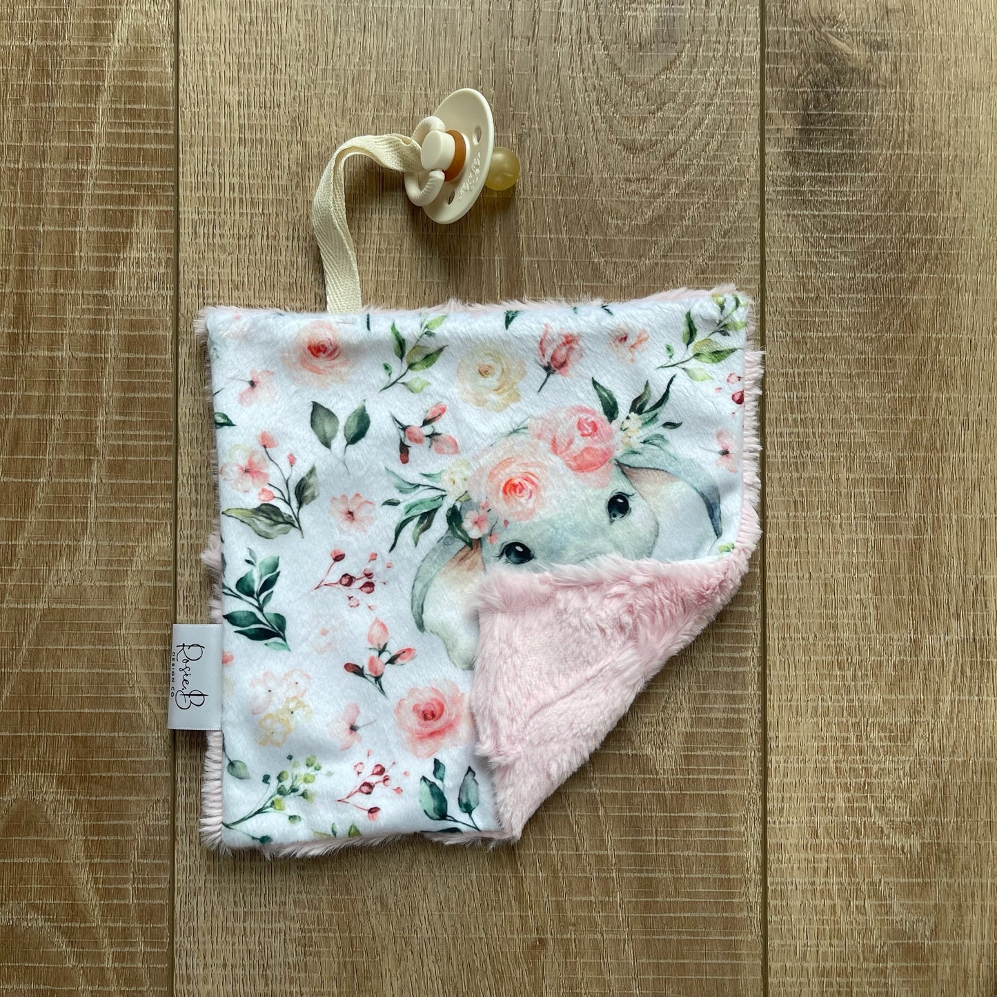 Paci Pal - Elephant Pink Floral