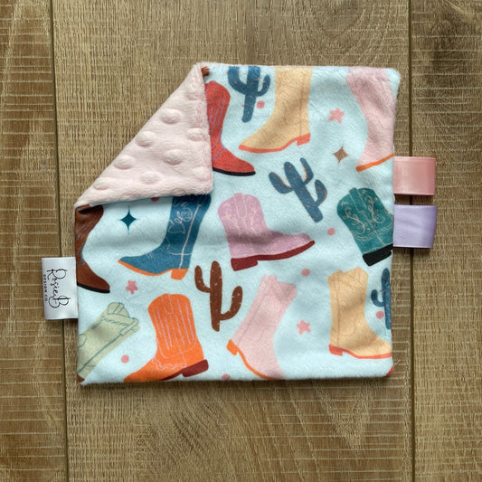 Mini Sensory - Cowgirl Boots w/ Pink Dimple