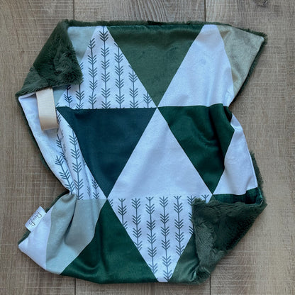 Lovey - Shades of Green Triangles