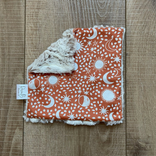 Mini Sensory Crinkle - Orange Stars and Moon