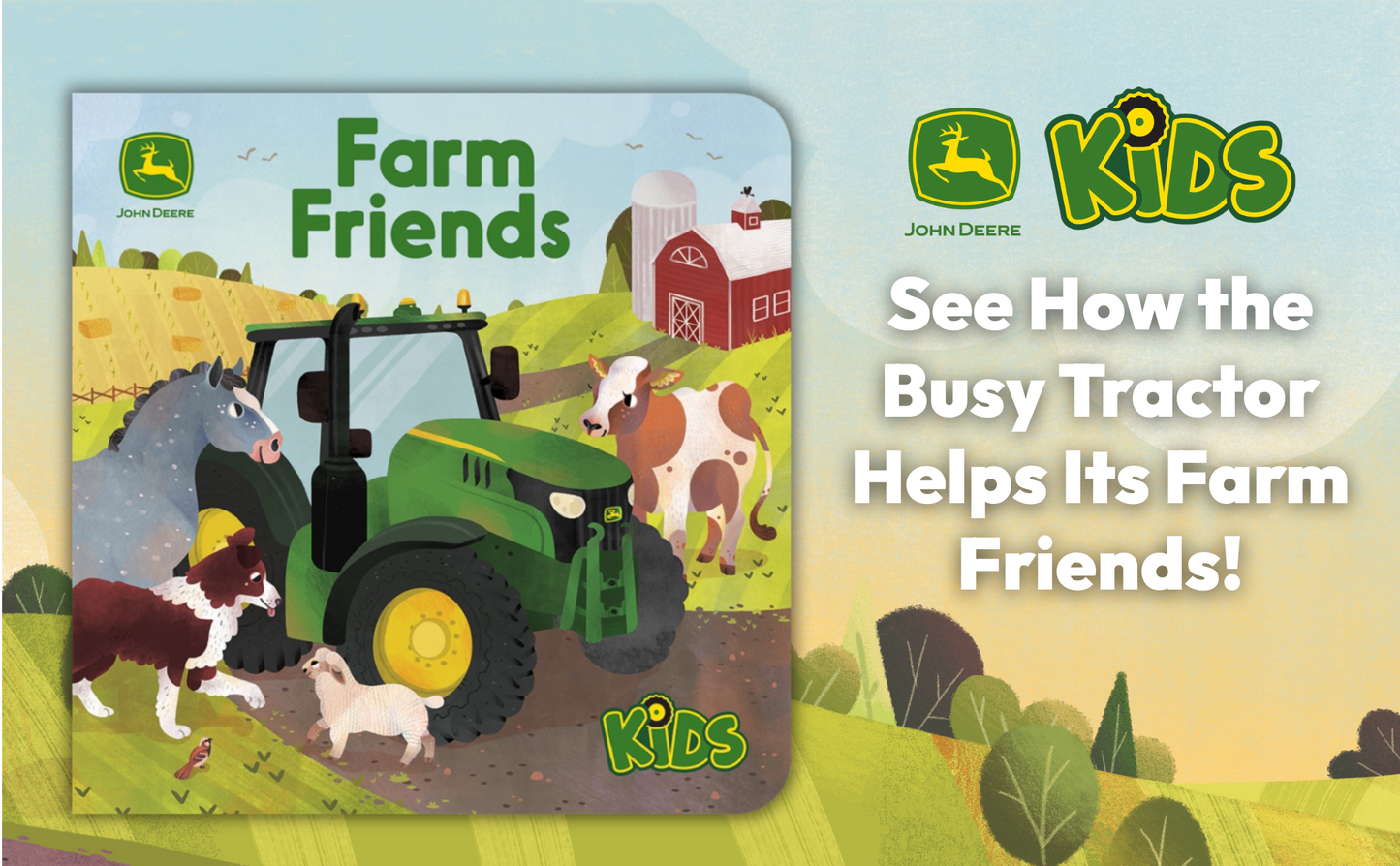John Deere Kids Farm Friends Lift-a-Flap Board Book