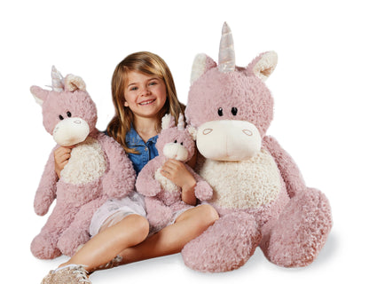 22IN CUDDLY UNICORN-ROSEY
