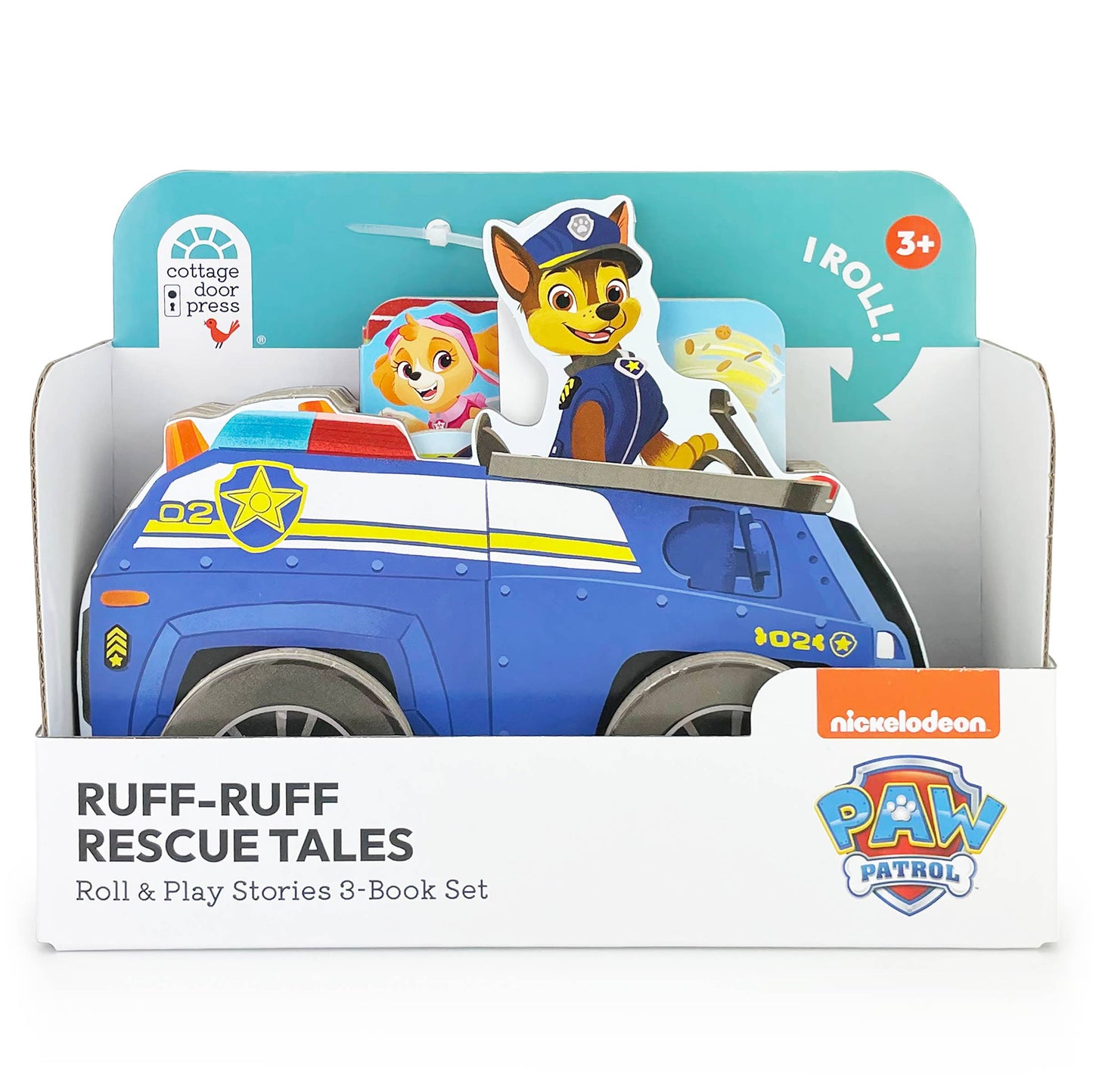PAW Patrol Ruff-Ruff Rescue Tales Rolling Wheeled Book Set