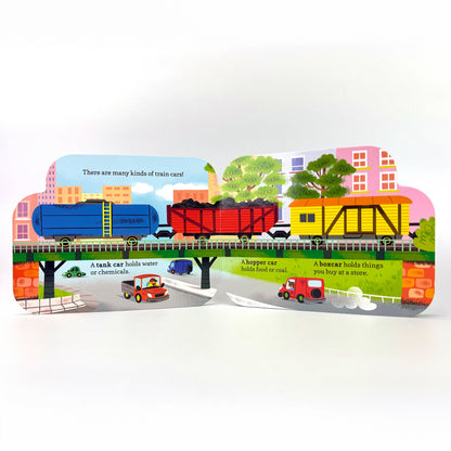 How Freight Trains Work Vehicle Shaped Board Book