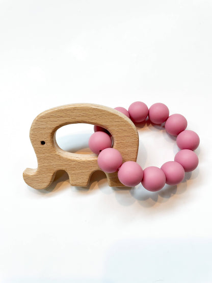 Basic Elephant Teether: Navy