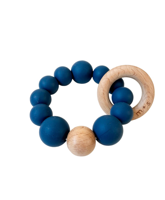 Circle Teether: Navy