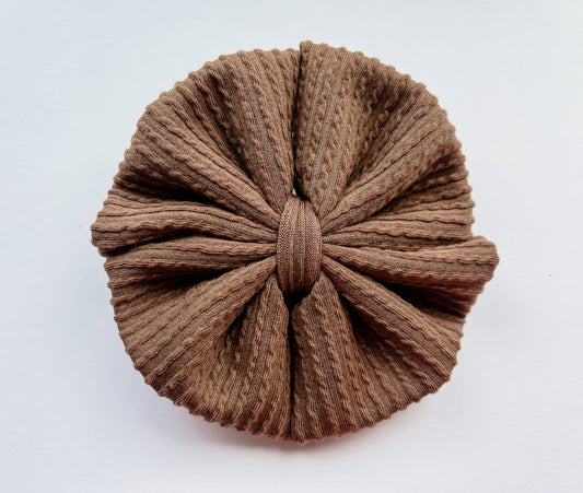 Baby Bow Headband - Neutral Messy: Chocolate