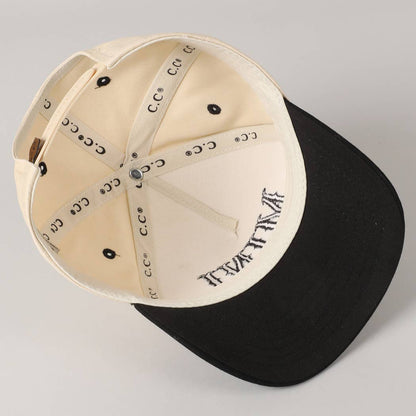 MINI Lettering Embroidery Two-Tone Baseball Cap For Kids: LT PINK / ONE SIZE