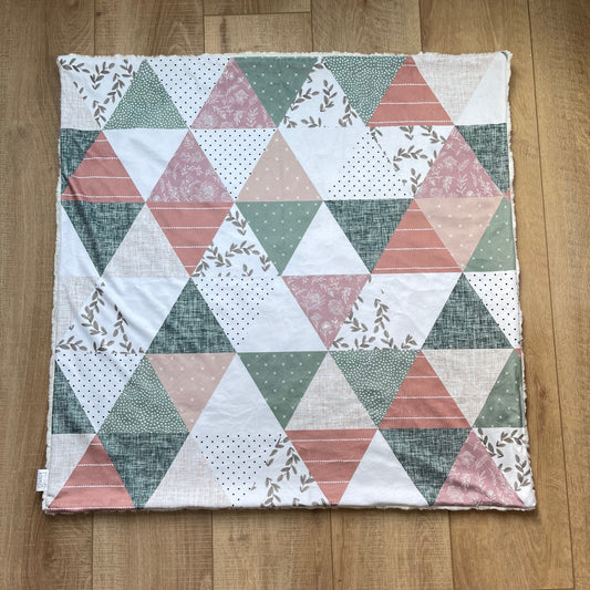 Baby Blanket - Mauve, Sage, Cream Floral