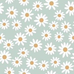 Mint Floral Daisy