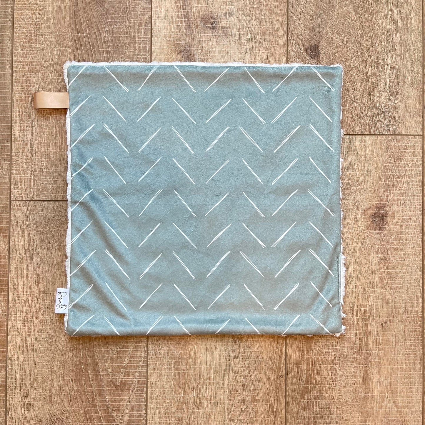 Sage Green Herringbone Chevron