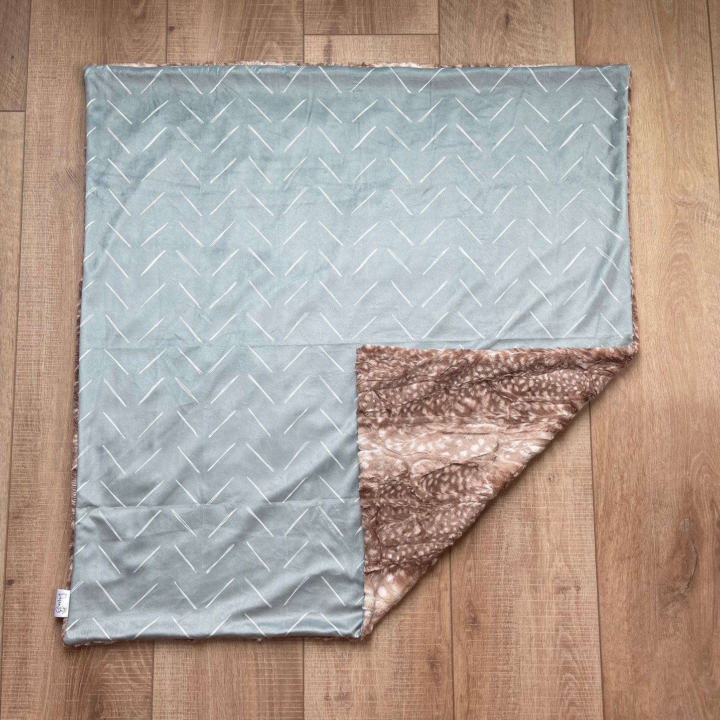 Sage Green Herringbone Chevron