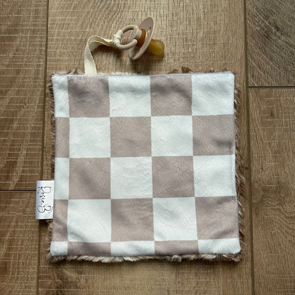 Taupe Checkerboard