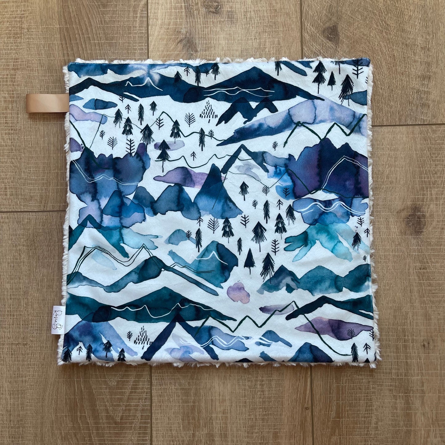 Watercolor Mountain Blues
