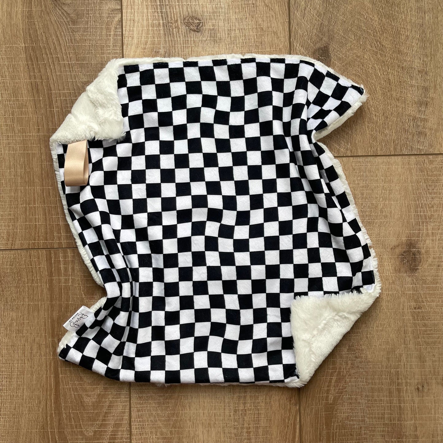 Waving Checkered Race Flag