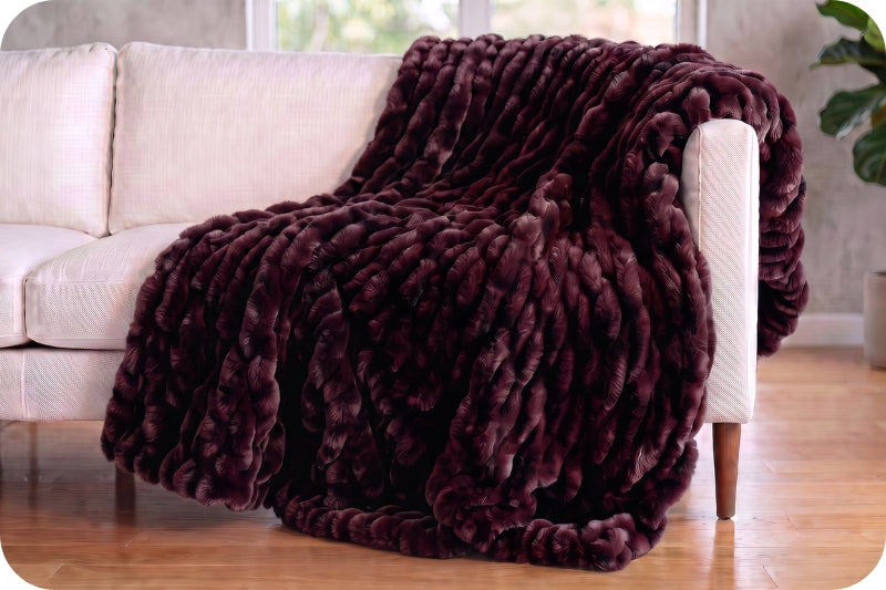 Luxe Cuddle® Blanket - Milan Enzo Cherry Cola